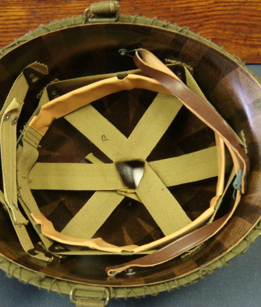 SOLD MINT NEW UNISSUED US WW2 M1 HELMET & LINER JULY 1944 PRODUCTION