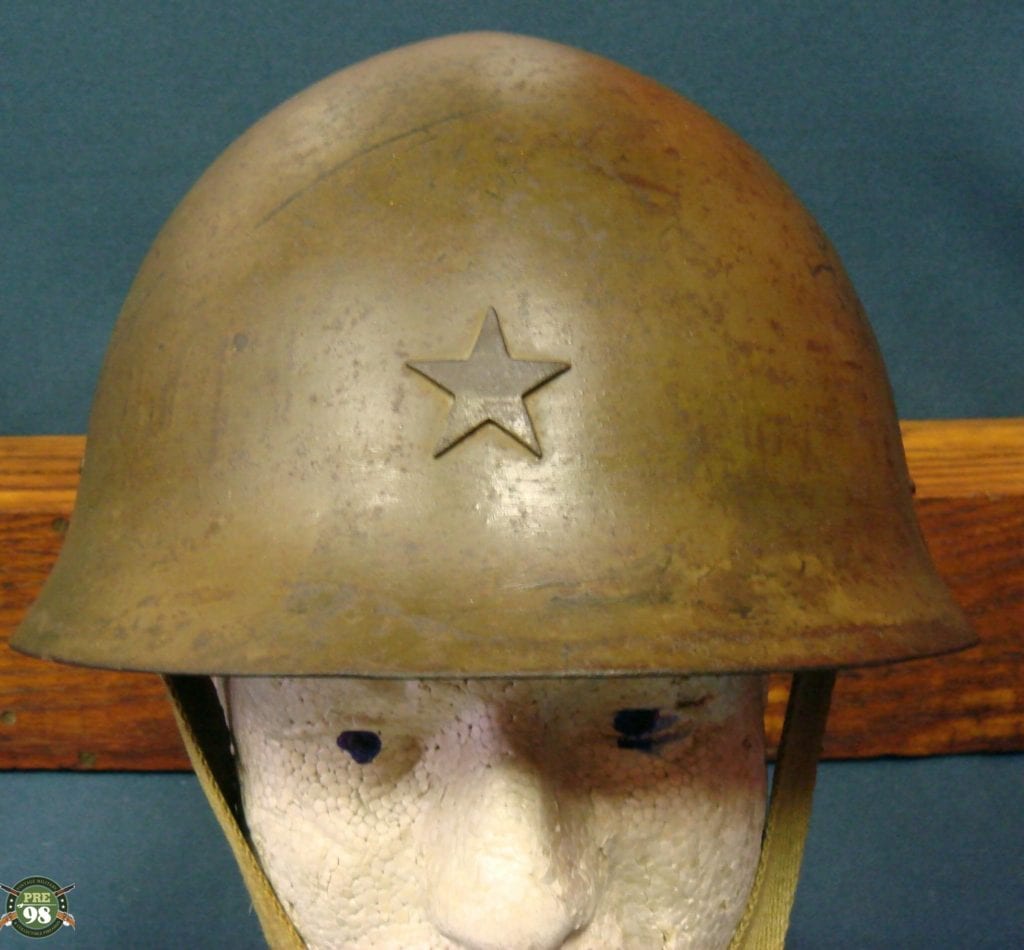SOLD JAPANESE WW2 16 DATE (1941) TYPE 90 COMBAT HELMET.....VERY SHARP